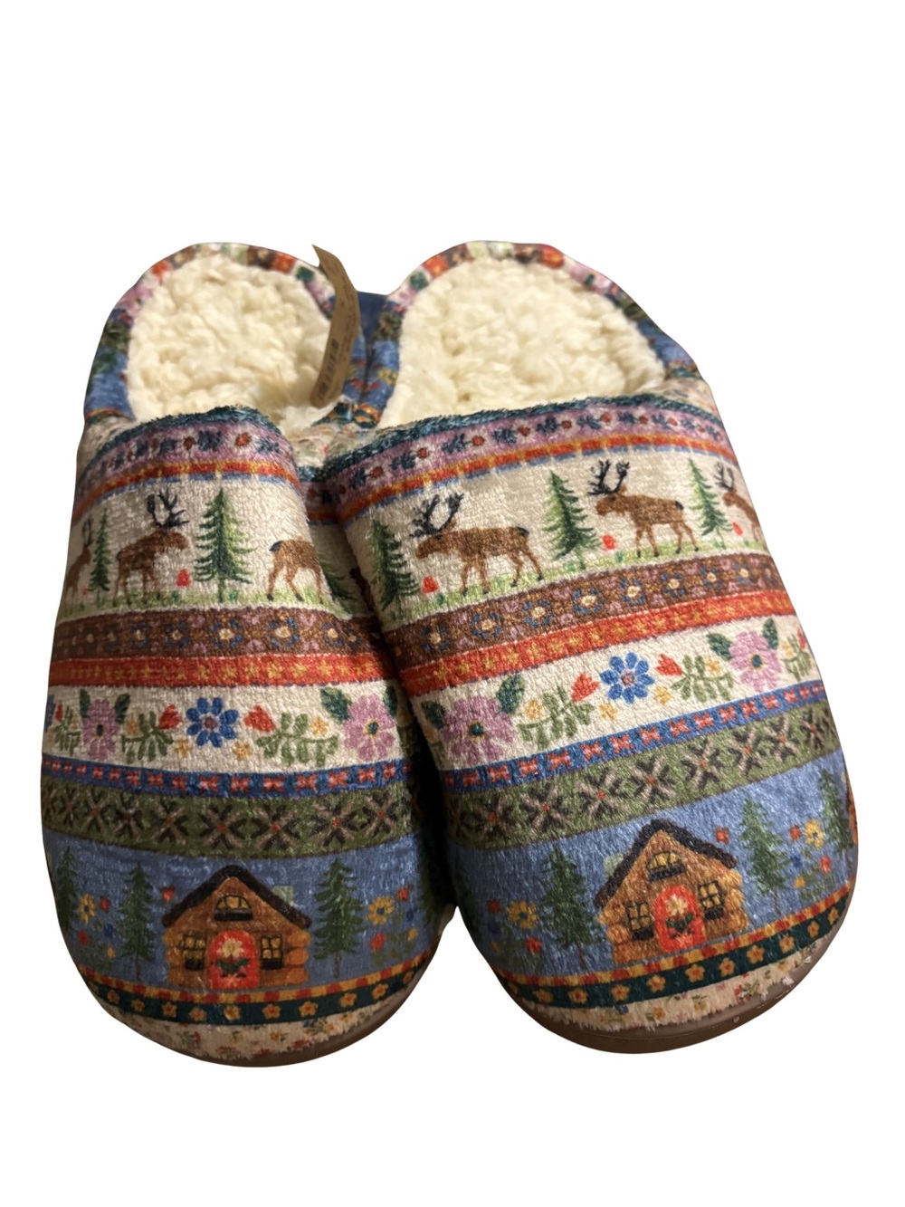 NATURAL LIFE Rustic Themed Cozy Slippers